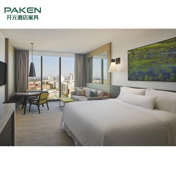 Quality MDF Moisture Resistance Hotel Bedroom Furniture Set for sale