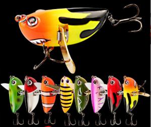 China 8 Colors 6CM/12.5g Metal Wobblers Bait Topwater Floating Popper Fishing Lure on sale