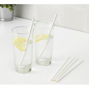 Eco Friendly Biodegradable Disposable Drinking Paper Straws with Plain White