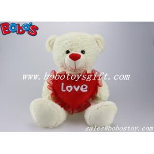 Buy cheap China Stuffed teddy bear with red heart pillow in 3 different size from wholesalers