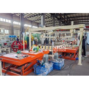 Buy cheap Fully Automatic Lamination Machine with 4KW Installed Power ≤1300mm Effective Width for 5-30mm Gypsum Ceiling Tiles from wholesalers