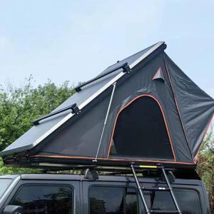 Buy cheap Customized Logo Grey Triangle Rooftop Tent With Aluminum Shell from wholesalers