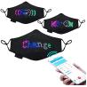 Party Festival Programmable LED Face Mask Bluetooth App Controlled USB Rechargeable for sale