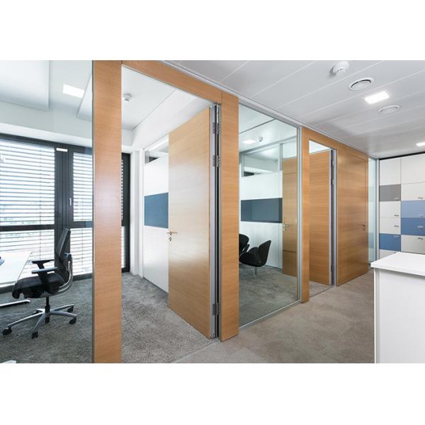 Aluminum Partition Wall with Soundproofing & LED Lighting
