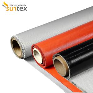 Buy cheap High Temperature Silicone Coated Fiberglass Fabric for Welding Blanket and Curtains from wholesalers