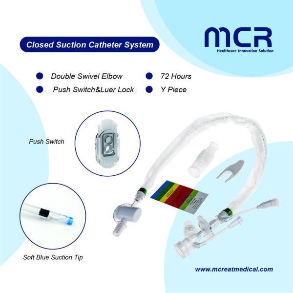 Buy cheap Disposable Closed Suction Catheter Single Lumen 72H Double Swivel Elbow & Push Switch from wholesalers