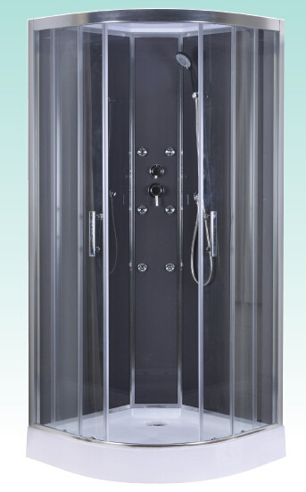 Buy cheap Chrome Profiles Quadrant Shower Cubicles , 900MM Quadrant Shower Enclosure from wholesalers