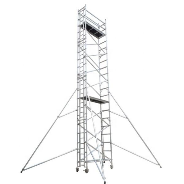 Buy cheap Folding Aluminium Scaffold Tower Ladder Frame Mobile Aluminum Scaffolding from wholesalers
