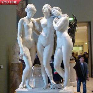 Buy cheap Outdoor Garden Stone Exquisite Goddess Marble Sculpture Human Size from wholesalers