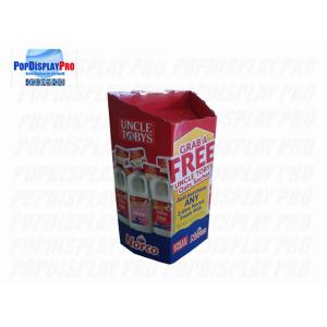 Buy cheap Temporary Cardboard Dump Bins Flat Pakced For Fresh Milk Uncle Tobys from wholesalers