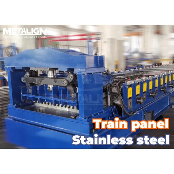 Buy cheap Hydraulic Punching And Cutting Roll Forming Machine For Stainless Steel Metal Trailer Panel Production from wholesalers