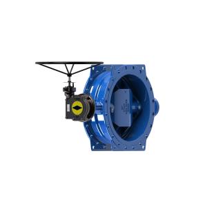 Buy cheap EN593 RAL5010 Dovetail Rubber Seal Butterfly Valve from wholesalers