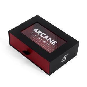 Buy cheap Custom Luxury Drawer Sliding Wine Opener Set Gift Packaging Paper Boxes With Pvc Window from wholesalers