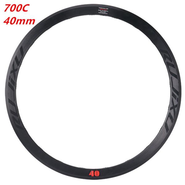Quality Double Wall Road Cycling Rims 40mm Depth Clincher Spokes 16H C / V Brake Wheel For Road Biking for sale