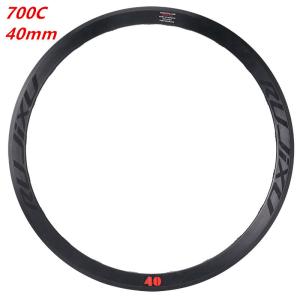 Buy cheap Double Wall Road Cycling Rims 40mm Depth Clincher Spokes 16H C / V Brake Wheel For Road Biking from wholesalers