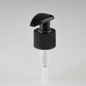 China Travel-Sized Plastic Lotion Pump with Screw On Closure and Ribbed Collar for Shampoos and Lotions on sale