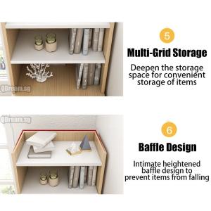 Buy cheap Minimalist Computer Table with Bookshelf and Drawer Cabinet from wholesalers