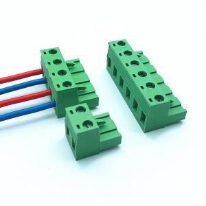 Buy cheap 7.62mm Pitch 15Amp Pluggable Plug-in Screw Terminal Blocks Plug + Header from wholesalers
