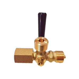 China Brass 3 Way Cock Valve With 1/2' Bsp Inside And Outside Threads on sale