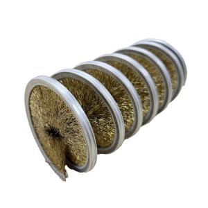Buy cheap Copper Wire Burring Cleaning Spiral Wire Brush Cylindrical Roller from wholesalers