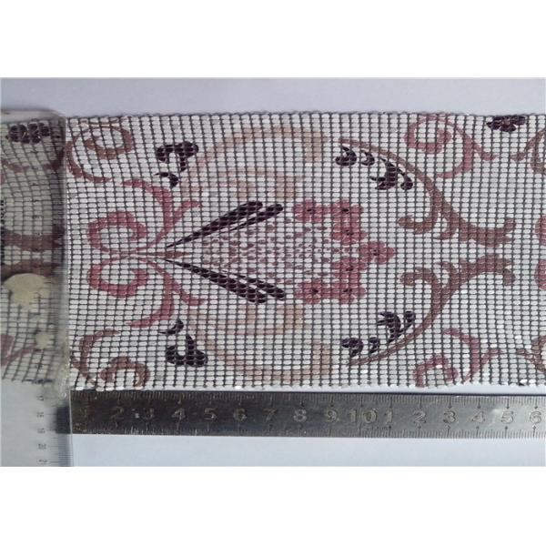 Easy Installation Metallic Mesh Fabric Fireproof Silkscreen Type With Aluminum