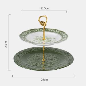 Buy cheap Other Volume Creative Ceramic Cake Stand 2 Tier Designer For Party Dessert Stand from wholesalers