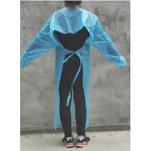 Buy cheap Non Woven Disposable Isolation Gown CPE Long Sleeve Doctor Medical Apron from wholesalers