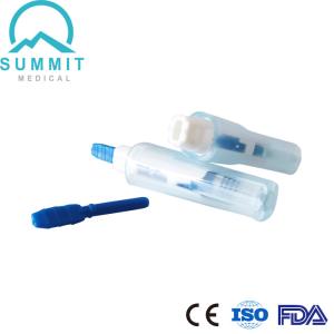 Buy cheap Mini Sized Safety Lancet Device with Auto Locked Needle 30G 1.5mm Blue from wholesalers