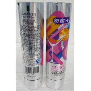 Buy cheap GMP Coated Aluminium Laminated Tooth Paste Tube With Sliver Plating Cap 120g from wholesalers
