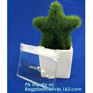 Buy cheap frosted PVC slider zipper bag plastic bag with zipper resealable pvc slider zip poly bag, cosmetic bag with slider zippe from wholesalers