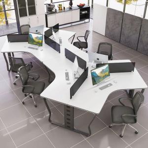 Buy cheap 6 Person MDF Office Workstation with Contemporary Design and Function Writting Desk from wholesalers