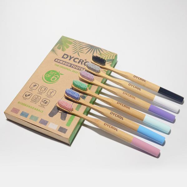 Buy cheap Eco Friendly BPA Free Biodegradable Bamboo Toothbrush With Soft Bristles from wholesalers