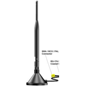 China Indoor 2 dBi Antenna Magnetic Mount For 2.4GHz And 5.8GHz Wlan System on sale
