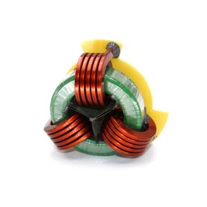 Toroidal Core Storage Output Three-Phase Power Choke with Flat Wire Vertical