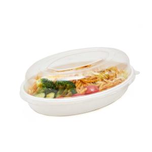 Buy cheap 26OZ Eco Friendly Biodegradable Container Sugarcane Bagasse Takeaway Oval Bowl from wholesalers