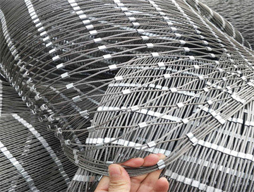 Quality wire rope mesh Stainless Steel Wire Cable Mesh for sale
