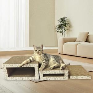 Buy cheap Cat Scratch Board Cat Scratcher with Bell BalL Box Set Cat Scratching Board Multiple Combinable Combination Shapes from wholesalers