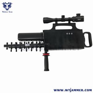 1200 Meters Handheld 4 Bands GPS WiFi5.8g Drone Signal Jammer