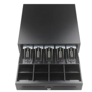 Buy cheap Black Square POS Cash Drawer With 5 Bills And 5 Coins / Rj11 Interface from wholesalers