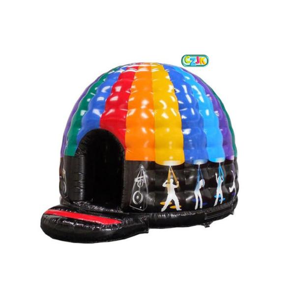 Buy cheap Amazing Disco Inflatable Bounce House Castle With 0.55mm PVC Material from wholesalers