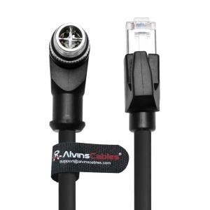 Buy cheap Alvin's M12 X-Code 8Pin to RJ45 Cat6a Cable, 2m, Right Angle for Cognex/Keyence from wholesalers