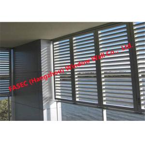 Windproof Aluminum Storm Windows Jalousie Louver Windows With Screen Mesh