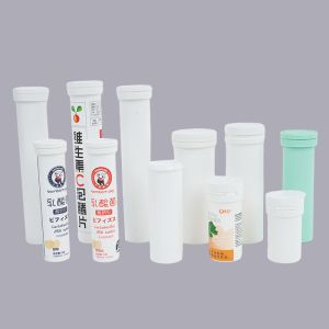 Buy cheap Effervescent Tablet Packaging 24mm PP Empty Plastic Tubes with Dessicant and Vitamin C from wholesalers