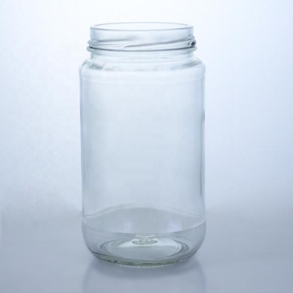 Quality Wine Screw Cap Elegant 410ml 500ml Transparent Glass Bottle for Salad Chili Sauce Ketchup for sale