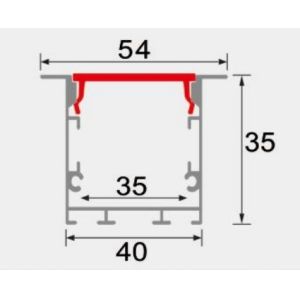 LEDCORP® Aluminum Profile Recessed Embedded Reture Groove for Sustainable