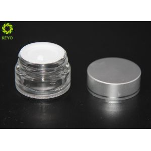 Clear Glass Empty Cosmetic Containers 15ml 20ml With Custom Color Lids