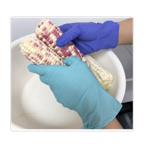 Buy cheap Gardening Blue Nitrile Disposable Work Gloves With High Flexibility from wholesalers