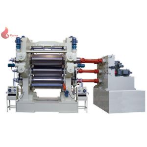 Buy cheap 4 roll calender PVC Plastic calendering equipment with embossing machine from wholesalers