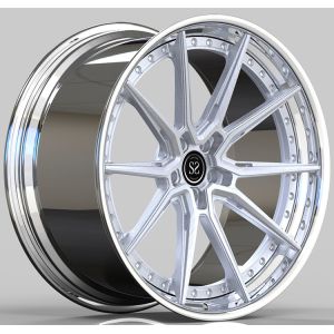Buy cheap S Class W222 Tuning Forged 2-PC Rims 22x10 And 22x11 Polished Lip+Brushed Disc from wholesalers