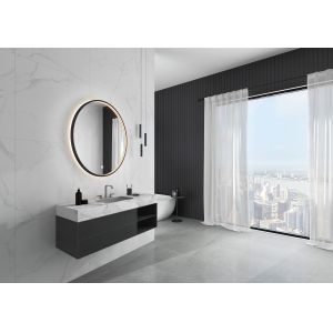 Buy cheap Hotel Silver Lenses Backlit Touch Sensor Led Bathroom Mirror with Light and Magnifying from wholesalers